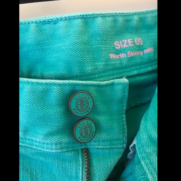 Lilly Pulitzer Worth Skinny Mini Jeans - Green - Picture 3 of 3